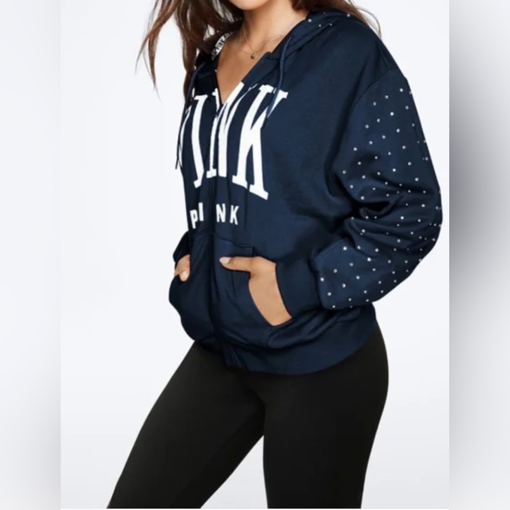 Vs pink bling sweatshirt